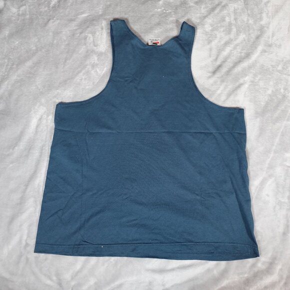 Vintage Nike Swoosh Tank Top T Shirt Mens XL Dark Teal Blue Made In USA 90s - Picture 5 of 7